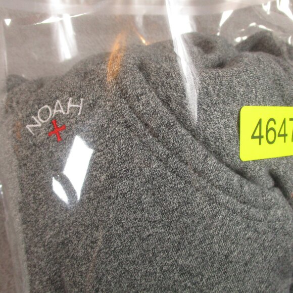 Noah NYC Core Classic Hoodie Men Large Heather Grey Pullover Embroidered Hiking - Picture 15 of 15